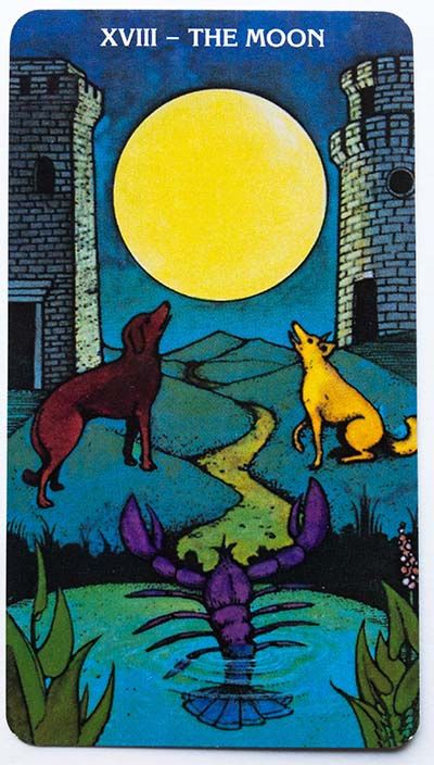 Morgan Greer Tarot Review The Moon Morgan Greer Tarot, The Moon Tarot Card, Tarot Significado, The Moon Tarot, Tarot Meanings, Rider Waite Tarot, Tarot Major Arcana, Tarot Cards Art, Rider Waite