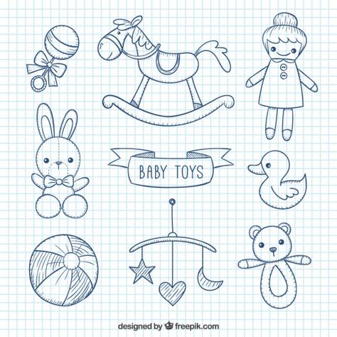 Sketchy baby toys | Free Vector #Freepik #freevector Business Anniversary Ideas, Toys Drawing, Banner Doodle, Drawing Toys, Mehndi Designs Bridal Hands, Clipart Baby, Pretty Journals, Baby Drawing, Baby Journal