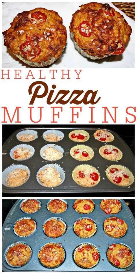 Healthy Bedtime Snacks, Healthy School Snacks, Healthy Homemade Snacks, Healthy Afternoon Snacks, Pizza Muffins, Healthy Pizza, School Lunches, School Snacks, Healthy Meals For Kids