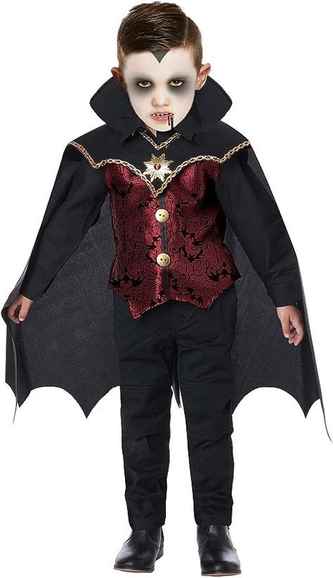 Boys Vampire Costume, Halloween Dresses For Kids, Vampire Costume Kids, Classic Vampire, Vampire Kids, Fancy Dress Competition, Vampire Halloween Costume, Vampire Clothes, Vampire Dracula