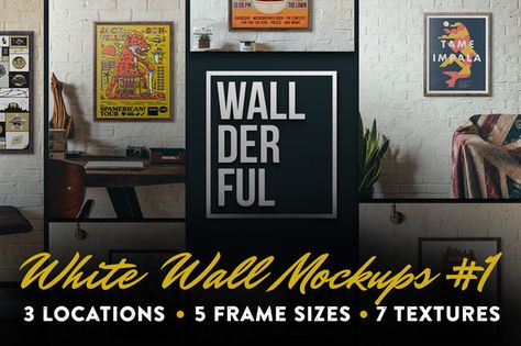 'Wallderful' White Wall Mockups #1 by Frisk Shop on Creative Market Packaging Business, Billboard Signs, Green Glass Bottles, Glass Dropper Bottles, Free Psd Mockups Templates, Mockup Downloads, Psd Mockup Template, Design Tools, Branding Mockups