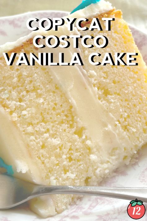 Copycat Costco Vanilla Cake | 12 Tomatoes Cakes By Mk Vanilla Cake, Costco Cake Copycat Recipe, Costco White Cake Recipe, Sams Club Cake Recipe, Costco Vanilla Cake Recipe, Copycat Whole Foods Chantilly Cake, Buttermilk Vanilla Cake Recipe, Costco Vanilla Mousse Filling, Vanilla Bean Cake Recipe Homemade