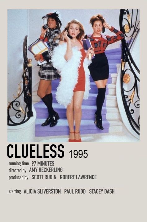 clueless minimalist vintage movie poster Clueless Polaroid, Clueless Film, Movie Polaroids, The Professional Movie, Clueless Aesthetic, Clueless Movie, Stacey Dash, Iconic Movie Posters, Film Posters Minimalist