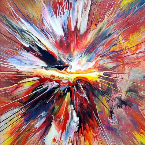 Spinning Abstract Art Painting Art Amour, Spin Art, Art Ancien, Action Painting, Jackson Pollock, Beginner Painting, Pics Art, Art Plastique, Art Abstrait