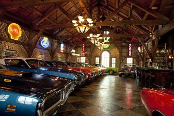 exotic car garage photos | Luxury Garages: Where the Car is King - Driver's Seat - WSJ Luxury Garages, Two Story Garage, Garage Photos, Big Garage, Mansion Exterior, Garage Loft, Ultimate Garage, Luxury Garage, Mansion Floor Plan