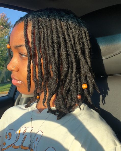 My side profile eats 🤍 #locs #locs4life #locstyles #locnation #loclivin #locjourney #loclife #locstylesforwomen Semi Free Form Locs, Semi Freeform Locs, Free Form Locs, Cute Dreads, Loc Styles, Locs Hairstyles, Locs, Dreadlocks, Hair Styles