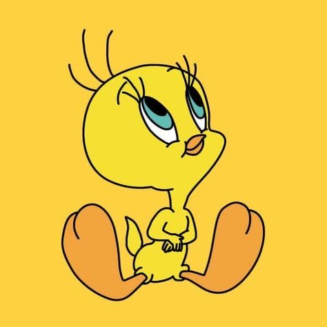 Tweety Bird Tweety Bird Drawing, What's Up Doc, Looney Tunes Wallpaper, Iphone Wallpaper Yellow, Yellow Aesthetic Pastel, Looney Tunes Tweety, Looney Tunes Characters, Yellow Theme, Tshirt Quilt