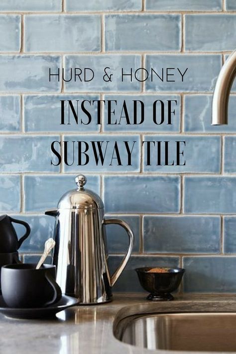 Instead of Subway Tile - Kitchen Backsplash Ideas — Hurd & Honey Subway Tile Backsplash Kitchen, Kitchen Backsplash Ideas, Subway Tile Kitchen, Kitchen Backsplash Designs, Backsplash Designs, Subway Tile Backsplash, Classic Kitchen, Backsplash Tile, Backsplash Ideas