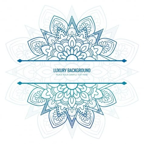 Elegant mandala background Free Vector Lotusblume Tattoo, Mandala Logo, Elegant Background, Mandala Wallpaper, Muster Tattoos, Mandala Background, Design Mandala, Mandala Vector, Mandala Design Pattern