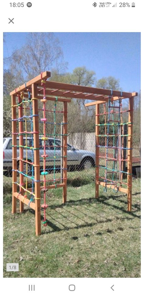 Garden Climbing Frames, Kids Climbing, Sloped Backyard, High Hopes, Rock Wall, Obstacle Course, Shade Structure, Kids Playground, Climbing