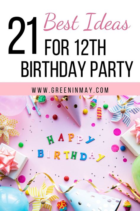 These 12 year old birthday party ideas were helpful when I was planning a tween birthday for my child 12 Bday Party Ideas, 12 Year Birthday Party Themes, Birthday Party 12 Girl, 12 Yrs Old Girl Birthday Ideas, Birthday Theme For 11 Year Girl, 12 Birthday Ideas Girl, 12 Year Birthday Party Ideas Theme, Birthday Ideas For 12 Year Girl, Birthday Ideas For 12