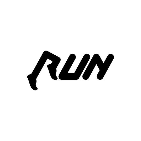 Word Typography, Typography Logo Inspiration, Running Race, Typography Logo, Minimalist Logo, Logo Inspiration, Word Art, Okay Gesture, Typography