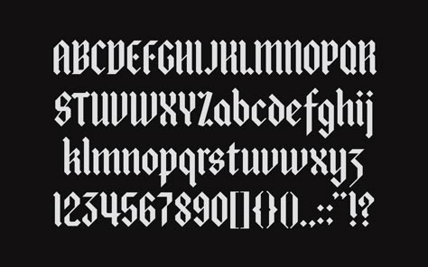 Gothic Numbers, Dark Fonts, Letters Alphabet Fonts, Gothic Typography, Bullet Journal Fonts, Victorian Fonts, Medieval Font, Gothic Letters, Fonts In Canva