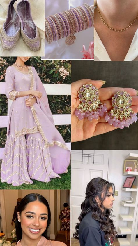 Punjabi Sweet 16, Punjabi Bridesmaids, Lavender Suit, Purple Suit, Desi Fits, Asian Clothing, Desi Dress, Desi Outfits, Girl Aesthetics