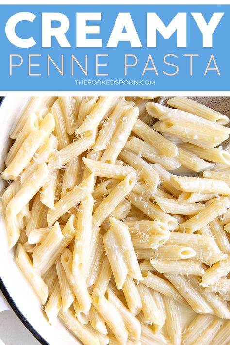 Garlic Butter Cream Sauce, Creamy Penne Pasta, Cheesy Pasta Sauce, Quick Pasta Sauce, Penne Pasta Recipe, Butter Cream Sauce, Penne Pasta Recipes, Cream Sauce Pasta, Creamed Beef