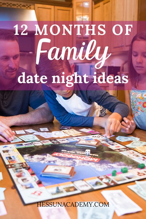 12 Months Of Family Dates, 12 Months Of Family Activities, Family Activity Gift Ideas, Monthly Family Date Ideas, Gift Of Time Ideas Kids, Family Activity Ideas, Family Challenges Ideas, Family Experience Gift Ideas, Date Ideas With Kids