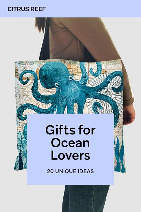 20 Unique Gifts for Ocean Lovers Marine Biology Gifts, Gifts For Ocean Lovers, Ocean Themed Gifts, Knitted Mermaid Tail, Ocean Stuff, Surfer Guys, Ocean Theme Birthday, Sea Turtle Bracelet, Ocean Gifts