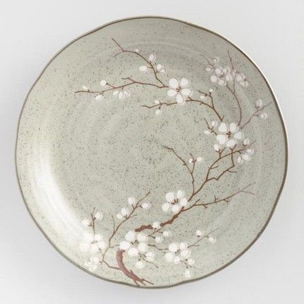 Cherry Blossom Decor, Clay Cafe, Painted Ceramic Plates, Spring Table Settings, Diy Pottery Painting, Pottery Painting Ideas, Pottery Painting Designs, Keramik Design, Pottery Crafts