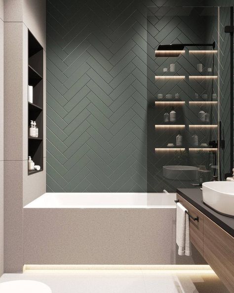 Bathroom Wall Tile Design, Bathroom Design Small Modern, Personal Retreat, Bathroom Inspiration Modern, Contemporary Bathroom Designs, Bad Inspiration, Bathroom Redesign, Bathroom Design Inspiration, Kitchen Home Decor