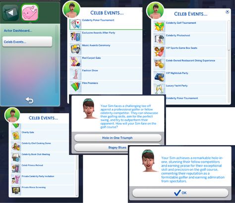 Actor Overhaul Feature Updated | Patreon Sims 4 Overhaul, Luxury Yacht Party, Fitness Retreat, Celebrity Books, Book Club Meeting, Poker Tournament, Match Game, Yacht Party, Sims 4 Gameplay