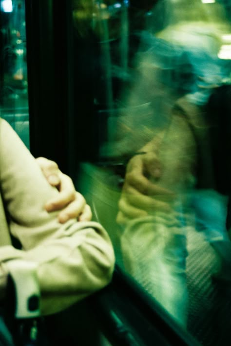 #vibes #analogcameta #undergroundsubway #cuple #hands #inspiration Mirror Film Photography, Time In Photography, People Watching Photography, Window Reflection Photography, Tension Photography, Reflection In Window, Personal Magazine, Analogue Camera, Nostalgia Photography