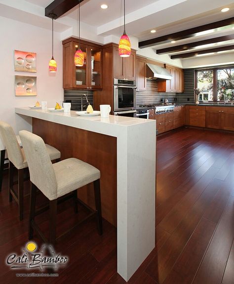 Cherry Flooring, Mid Century Bedroom Design, Bamboo Hardwood Flooring, Engineered Bamboo Flooring, Mahogany Flooring, Cherry Wood Floors, Eco Friendly Flooring, Cherry Floors, Maple Floors