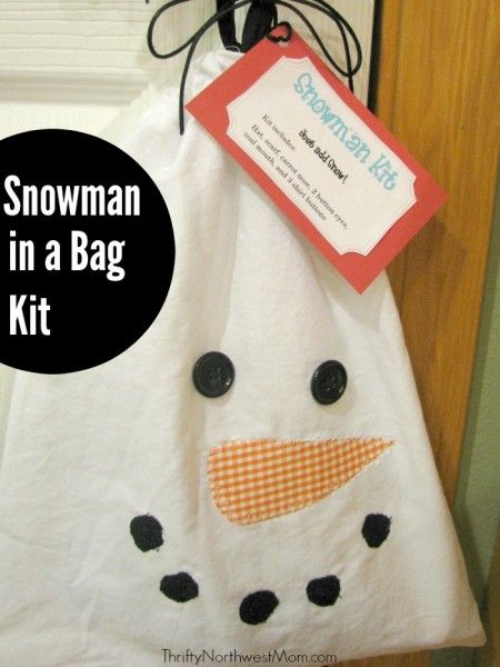 Snowman In A Bag, Snowman Bag, Snowman Accessories, Santa Breakfast, Homemade Gift Idea, Snowman Kit, Snowman Soup, Inexpensive Christmas Gifts, Neighbor Christmas Gifts