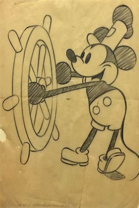 Steamboat Willie, A Drawing