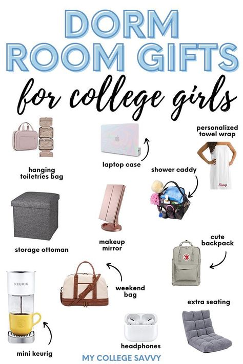 27 Best Dorm Gifts College Students Will Love in 2021 College Gift Basket For Girls, College Gift Basket Ideas, Dorm Room Gift Ideas, College Student Gift Ideas, College Christmas Party, College Girl Christmas Gifts, College Basket, Gifts For College Girls, College Gift Ideas