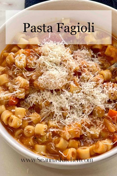 Authentic Pasta Fagioli Italian, Pasta Fasul Soup, Pasta Fragole Soup, Dan Buettner Recipes, Pasta Fazul Recipe, Pasta Fazul, Pasta Fagiole, Pasta Fagoli, Italian Soups