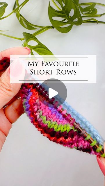 Knit Short Rows, Short Row Knitting Patterns Free, German Short Rows Knitting, Short Rows Knitting Tutorials, Short Rows Knitting, German Short Rows, Knitting Short Rows, Knitting Hats, Knitting Stitches Tutorial