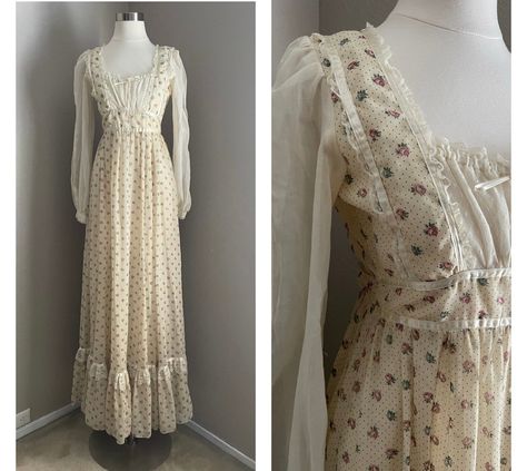 Bohemian Sundress, Sax Dress, Gunne Sax Dress, Artsy Style, Long Slip, Gunne Sax, Prairie Dress, Skirt Skirt, Dress Clothes For Women