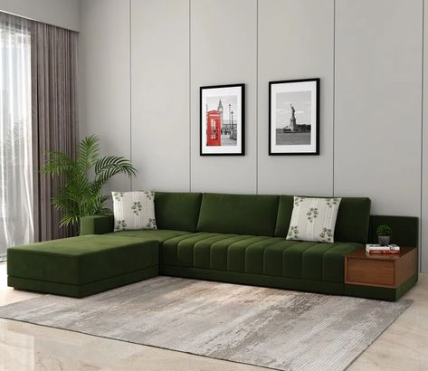 Dark green sofa