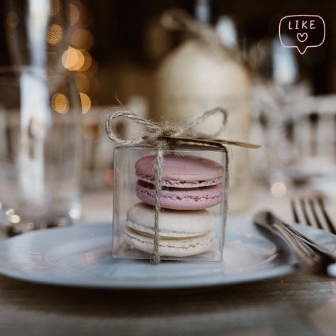 Wedding macaron favours provided by Queen Bees - all made to order and can be bespoke! Wedding Macaron, Macaron Cakes, Wedding Macarons, Chocolate Bouquet Diy, Macaron Cake, Bee Wedding, Engagement Ceremony, Bridesmaid Box, Small Intimate Wedding