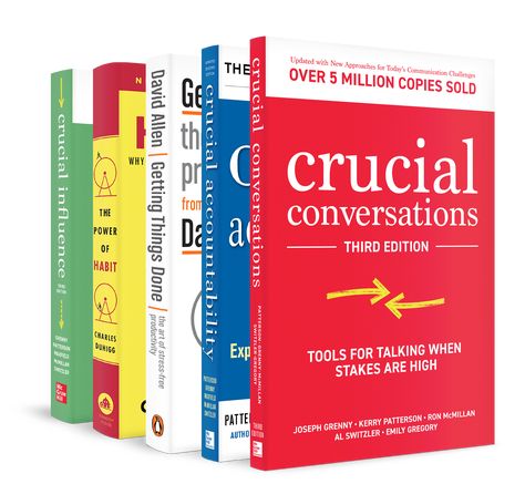 Books From Crucial Learning | Crucial Learning Crucial Accountability, The Power Of Habit, Power Of Habit, Crucial Conversations, Social Science Research, Habit Formation, Changing Habits, How To Improve Relationship, Business Books