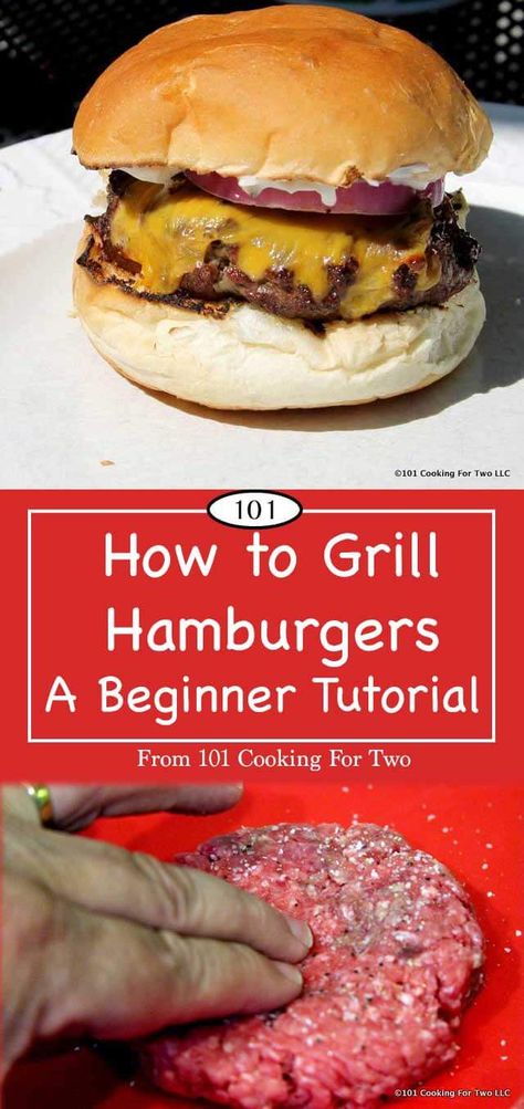 Grilling Hamburgers On Gas Grill, How To Grill Hamburgers, Grill Hamburgers, Grilled Hamburger Recipes, Best Grilled Burgers, Gas Grill Recipes, How To Cook Hamburgers, Grilled Burger Recipes, Grill Steak