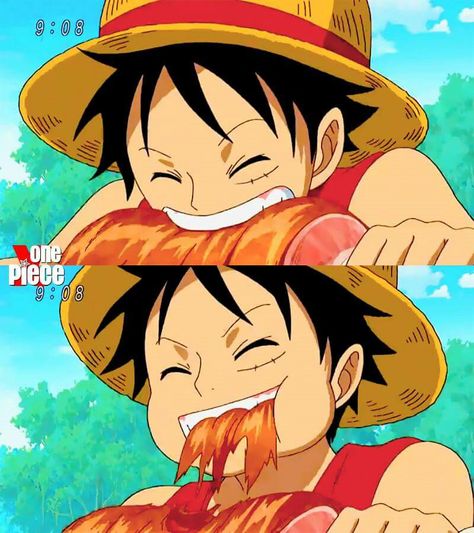 MEAT ♡♡♡ Luffy Eating Meat, Luffy Meat, Luffy Eating, Meat Icon, Monkey D Luffy, One Piece Anime, Koala, Anime Icons, Anime Boy