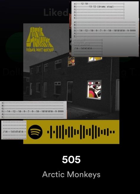 505 Arctic Monkeys Guitar Tab, 505 Electric Guitar, 505 Guitar Tab, Arctic Monkeys Guitar, 505 Arctic Monkeys, Guitar Riffs, Artic Monkeys, Guitar Tabs, Arctic Monkeys