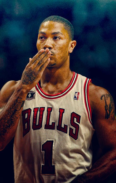 D. ROSE Derrick Rose Tattoo, Derrick Rose Wallpapers, Derrick Rose Shoes, Rose Bulls, Rose Wallpapers, Bulls Wallpaper, Nba Lebron James, Thunder Nba, Best Nba Players