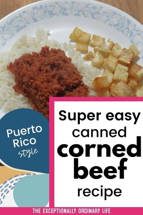 Corn Beef And Rice Puerto Rican, Canned Corn Beef Recipes Dinners, Can Corned Beef Recipes, Canned Corned Beef Recipes Dinners, Canned Corn Beef Recipes, Antigua Recipes, Canned Corned Beef Recipes, Puerto Rico Style, Canned Corned Beef Recipe