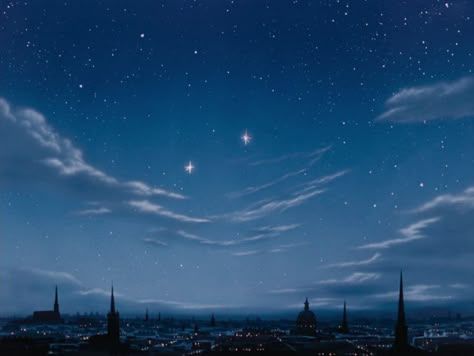 Old Disney Backgrounds, Blue Aesthetic Gif, Old Disney Movies, Images Disney, Disney Background, London Skyline, Old Disney, Disney Aesthetic, Animation Background