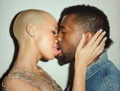 Amazing Kanye And Amber Rose, Terry Richardson Photography, Public Display Of Affection, Bald Girl, Terry Richardson, Dj Khaled, Amber Rose, Khloe Kardashian, Celebrity Gossip