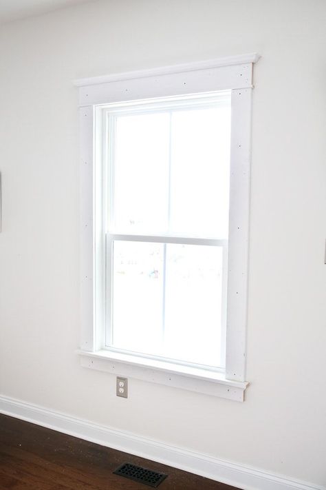 Shaker Window Trim, Window Trim Ideas Interior, Craftsman Trim Window, Craftsman Door Trim, Craftsman Style Interior, Craftsman Style Interiors, Craftsman Window, Craftsman Window Trim, Window Molding Trim