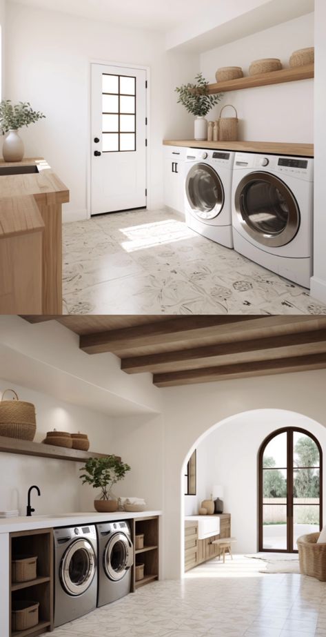 Spanish Style Laundry Room, Spanish Laundry Room, Spanish House, Laundry Rooms, Spanish Style, Mediterranean Style, Laundry Room, Dream House, Interior Design