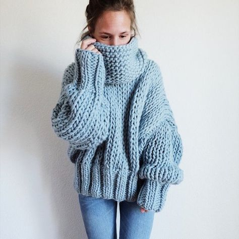 Winter Blues Wool pullover sweater knitting pattern | Etsy Pullover Sweater Knitting Pattern, Sweater Knitting Pattern, Vogue Knitting, Wool Pullover, Beautiful Sweater, Sweater Knitting Patterns, Winter Blues, Garter Stitch, Chunky Knits Sweater