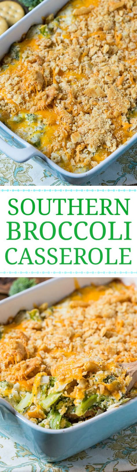 Southern Broccoli Casserole with a Ritz cracker topping. Southern Broccoli, Ritz Cracker Topping, Southern Thanksgiving Recipes, Jalapeno Popper Dip, Ritz Cracker, Vegetable Casserole, Broccoli Casserole, Hash Brown, Ritz Crackers