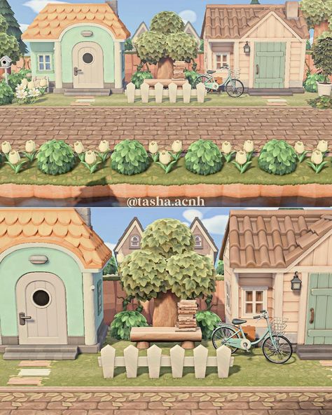 Path Design, Wooden Steps, New Animal Crossing, Character Home, Animal Crossing Game, Cake Shop, Happy Saturday, House Designs Exterior, Exterior Design