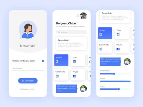 School App | Loggin School App Design, Desing App, Student App, College App, Creative App Design, Bus App, Motion Design Trends, School App, Class App