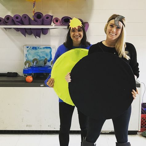 Solar eclipse costume Solar Eclipse Costume, Eclipse Costume, Sun Moon And Eclipse, Office Costume Ideas, Moon Eclipse, Halloween Costume Contest, Digital Marketer, Costume Contest, Popular Outfits