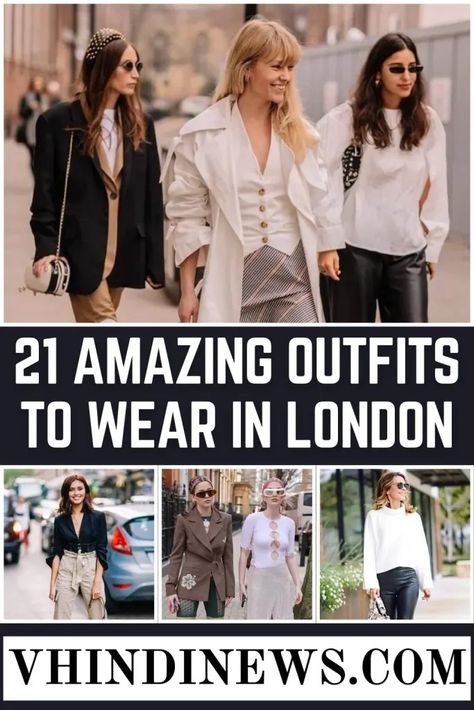 What to Wear When Visiting London: 21 Best Outfits to Wear in London 43 Outfits To Wear In London, Outfits For London, London Weather, Visiting London, Branded Outfits, Beige Trench Coat, London Outfit, Outfits To Wear, Classic Trench Coat